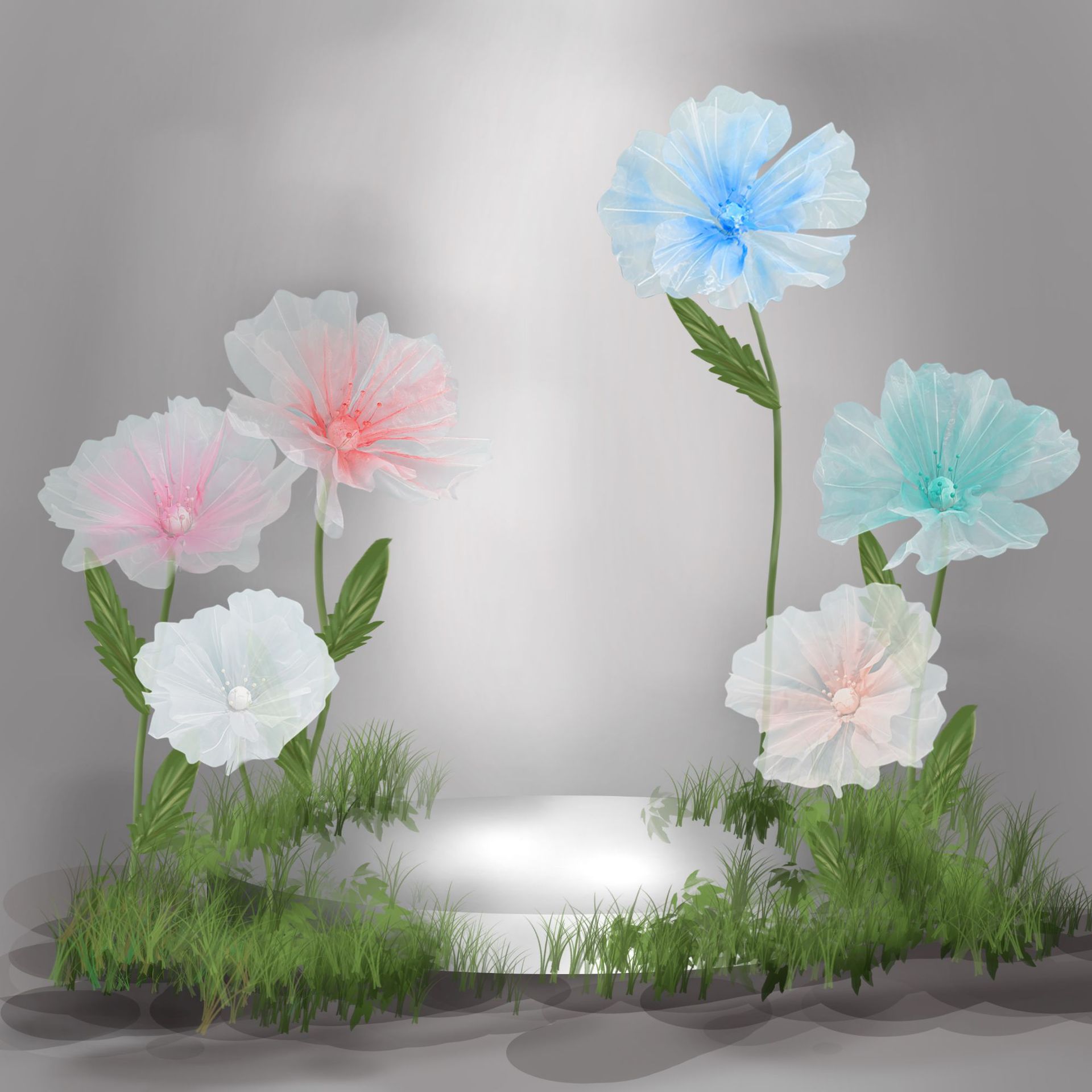 Fotografi Wedding - Flores De Papoula De Seda Gigantes