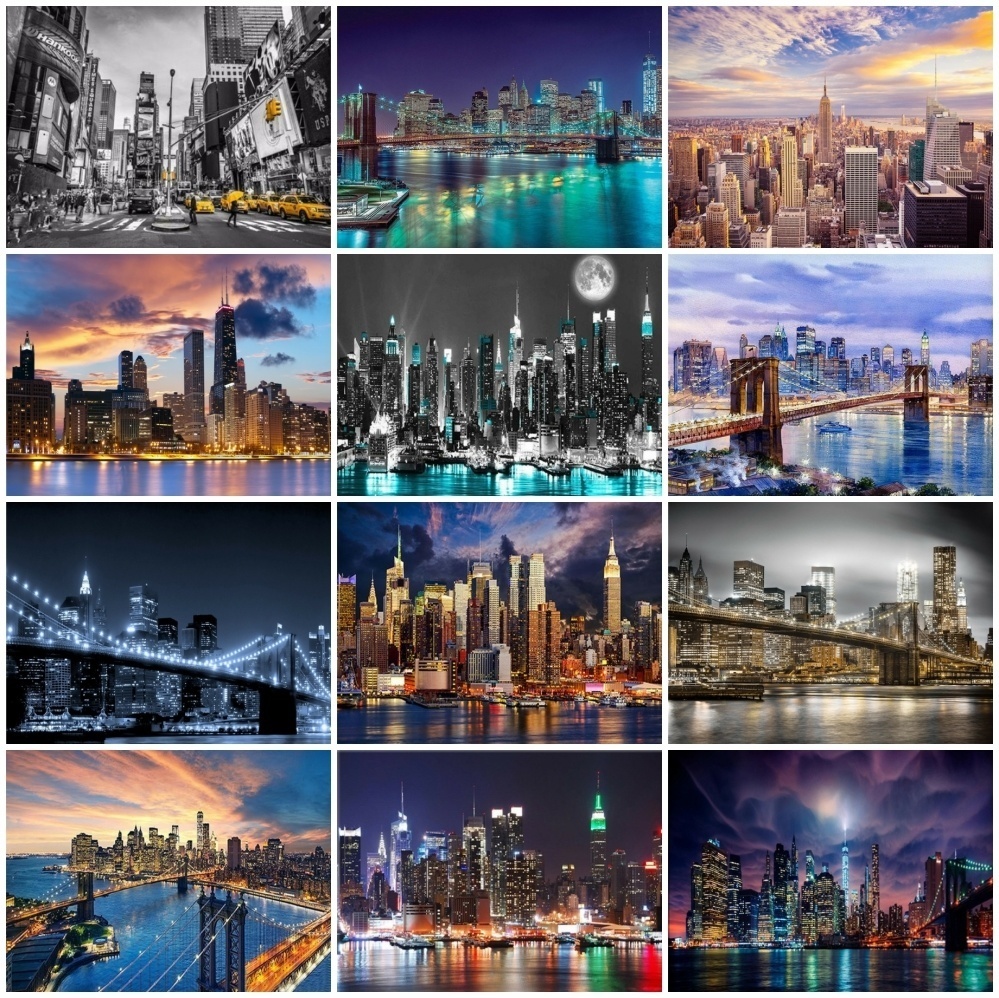 Photography New York - Azqsd diy pintura diamante nova york