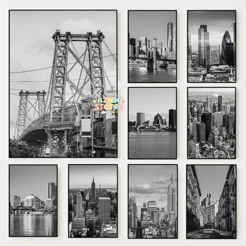 Photography New York - (Pintura em tela 2D) Pôster fotográfico