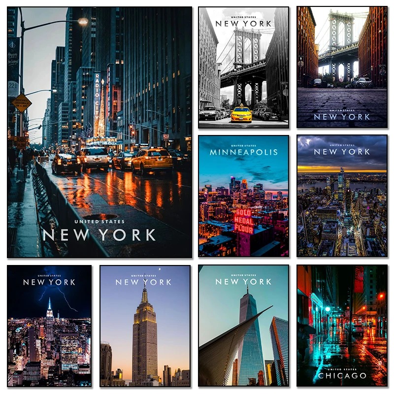 Photography New York - Paisagens urbanas famosas nova york cidade