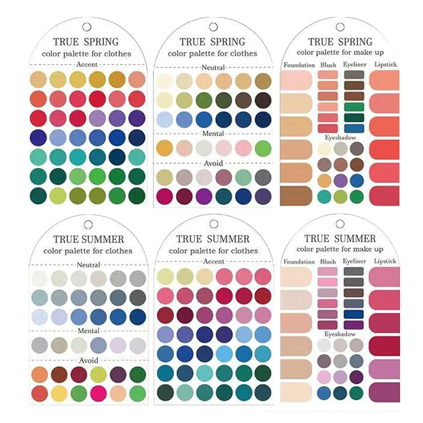 Color Checker Card - Cartões de Paleta de Cores Pessoal,