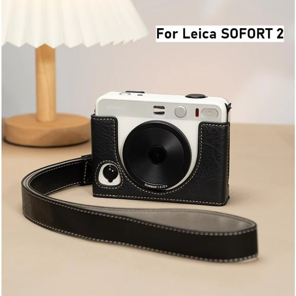 Camera Strap Leather - Capa protetora de couro para Leica
