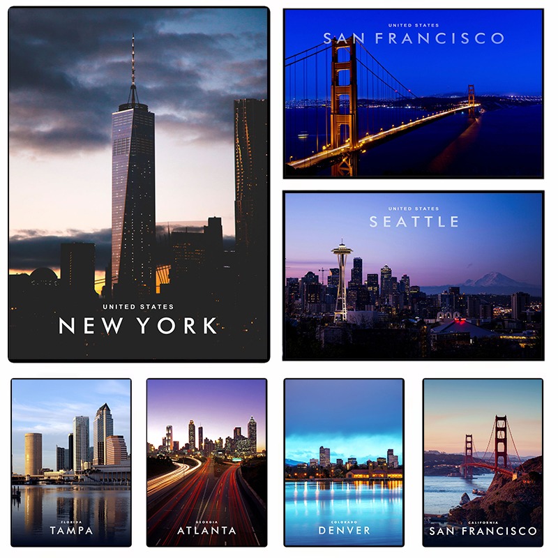 Photography New York - Arte de Parede Americana em Tela: