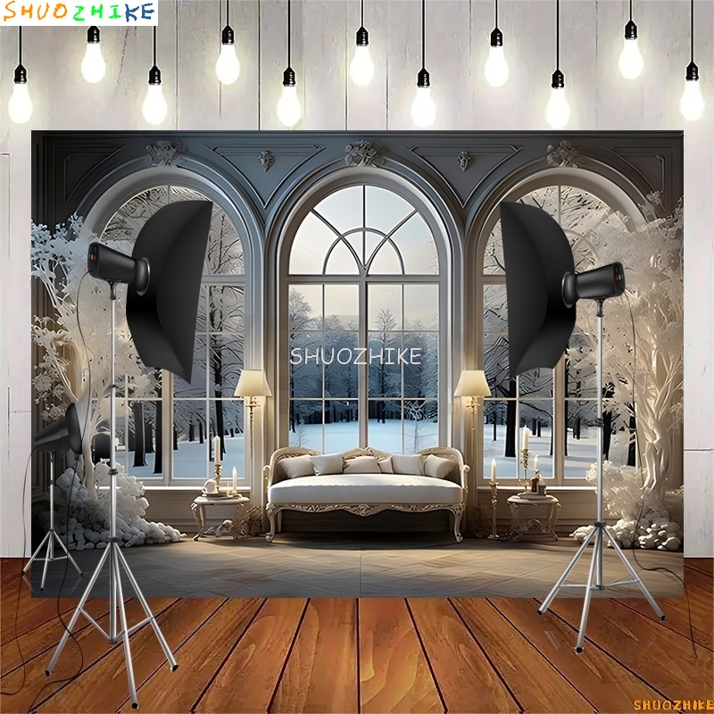 Fotografi Wedding - SHUOZHIKE-Flower Wall Wedding Fotografia Backdrops, Indoor