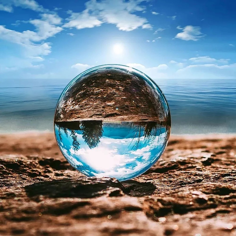 Lens Ball Crystal - Globo de lente transparente, bola de