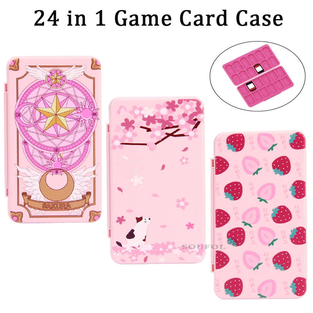 Memory Card Case - 24 em 1 bonito caso de