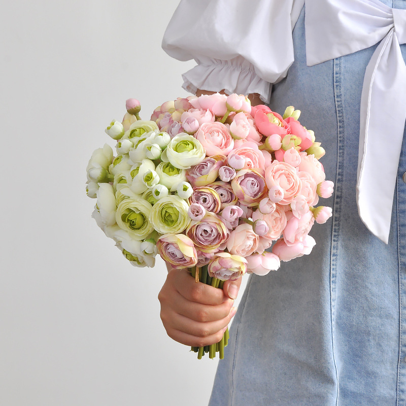 Fotografi Wedding - Handmade Mini Lotus Bouquet, Flores Artificiais,