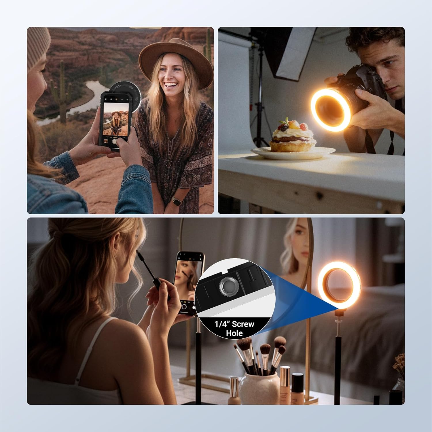 Anel de Luz LED Bicolor Recarr - Photography Basic avaliação e preço