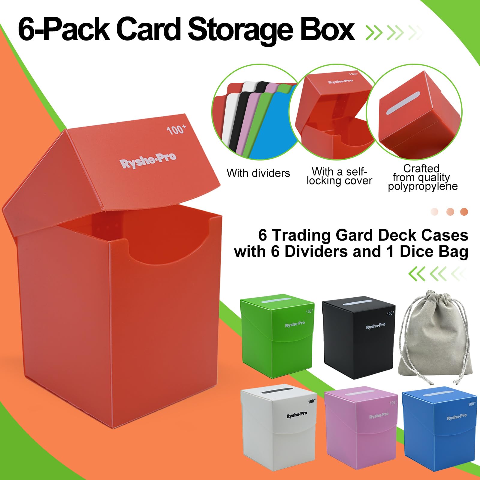 Caixa de Deck TCG para 100+ Ca - Memory Card Case avaliação e preço