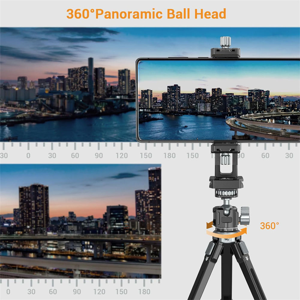 Alumínio Mini Tripé Panorâmico - Fluid Head Tripod avaliação e preço