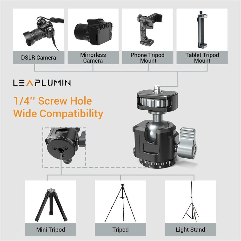 Alumínio Mini Tripé Panorâmico - Fluid Head Tripod avaliação e preço