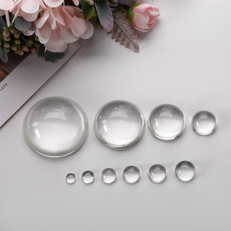 Lente hemisférica vidro transp - Lens Ball Crystal avaliação e preço